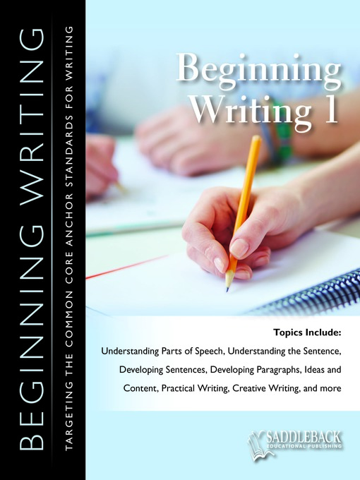 Title details for Beginning Writing 1 Workbook by Saddleback Educational Publishing - Available
